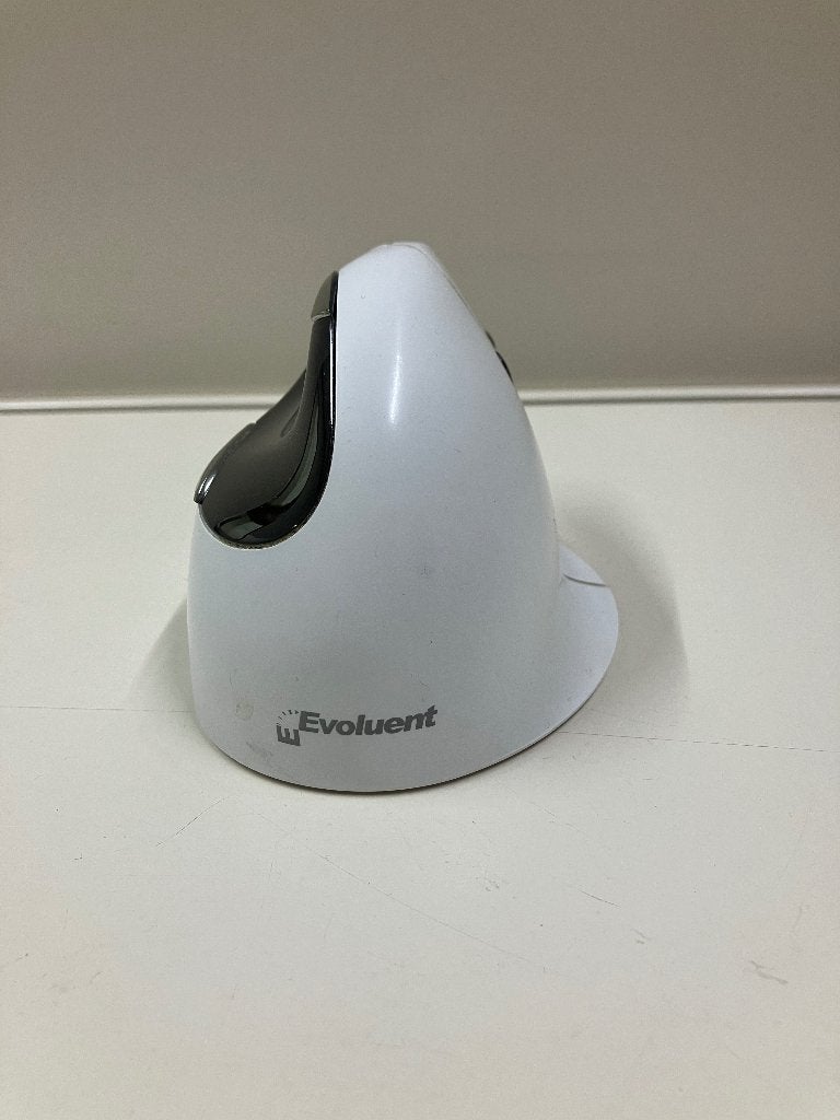 Evoluent VerticalMouse 4 Bluetooth (Wit) – Ergonomische Muis, Muis, Ergonomisch, Ophalen of Verzenden, Zo goed als nieuw