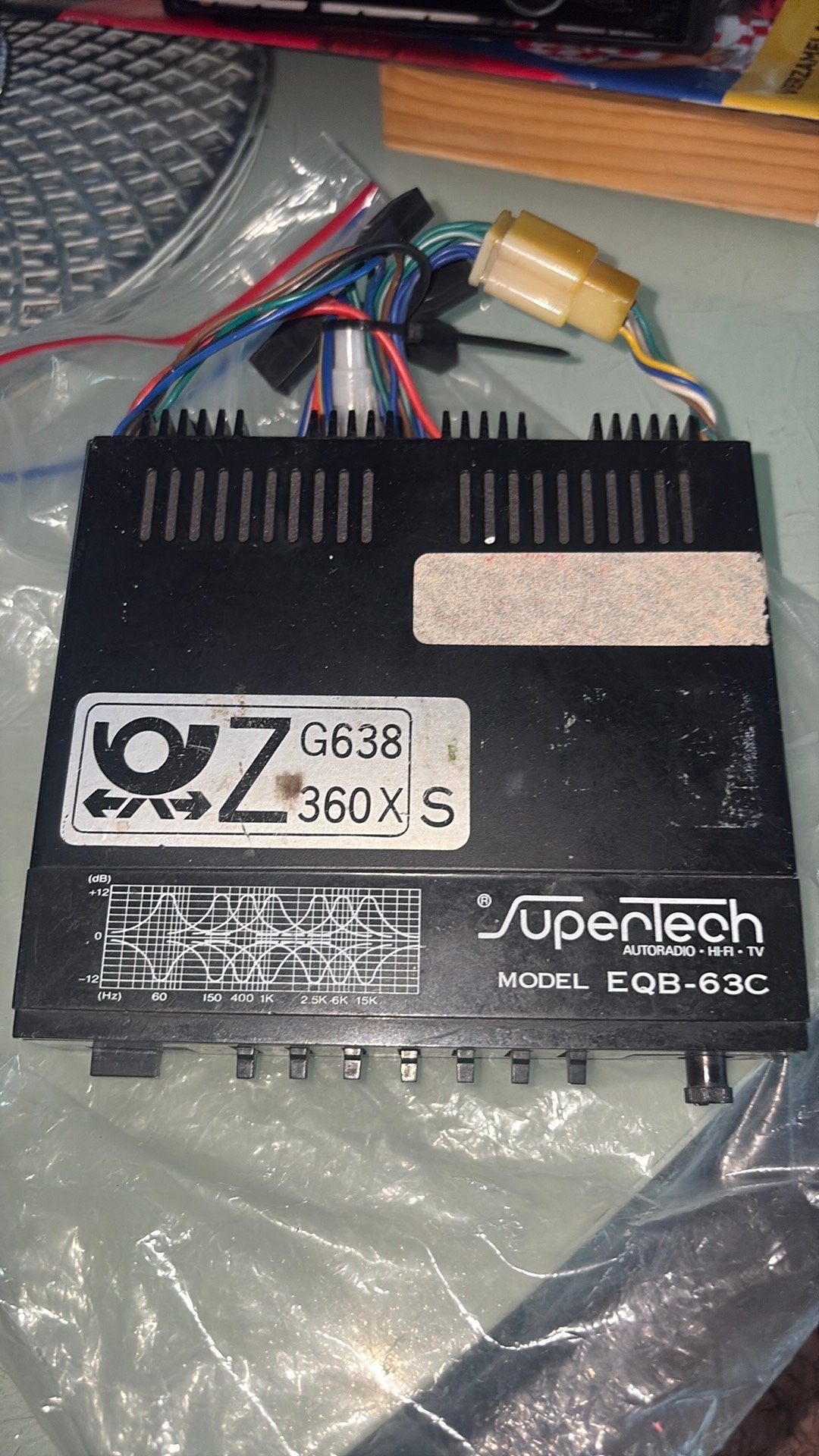 vintage Supertech EQB-63C grafische equalizer en versterker, Ophalen of Verzenden, Gebruikt