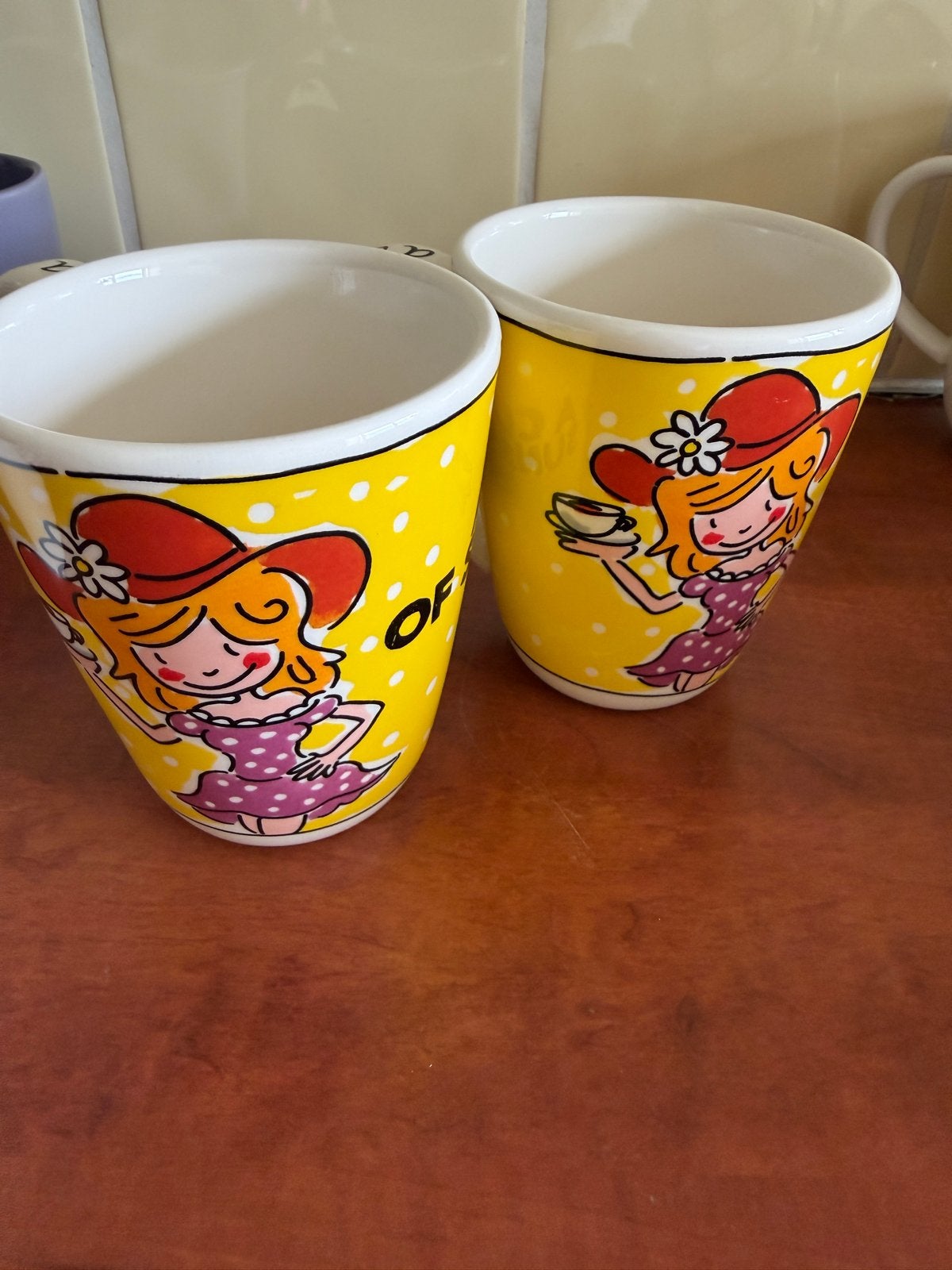 2 vrolijke Blond Amsterdam mokken - A Cup of Sunshine, Gebruikt, Keramiek, Blond Amsterdam, Mok