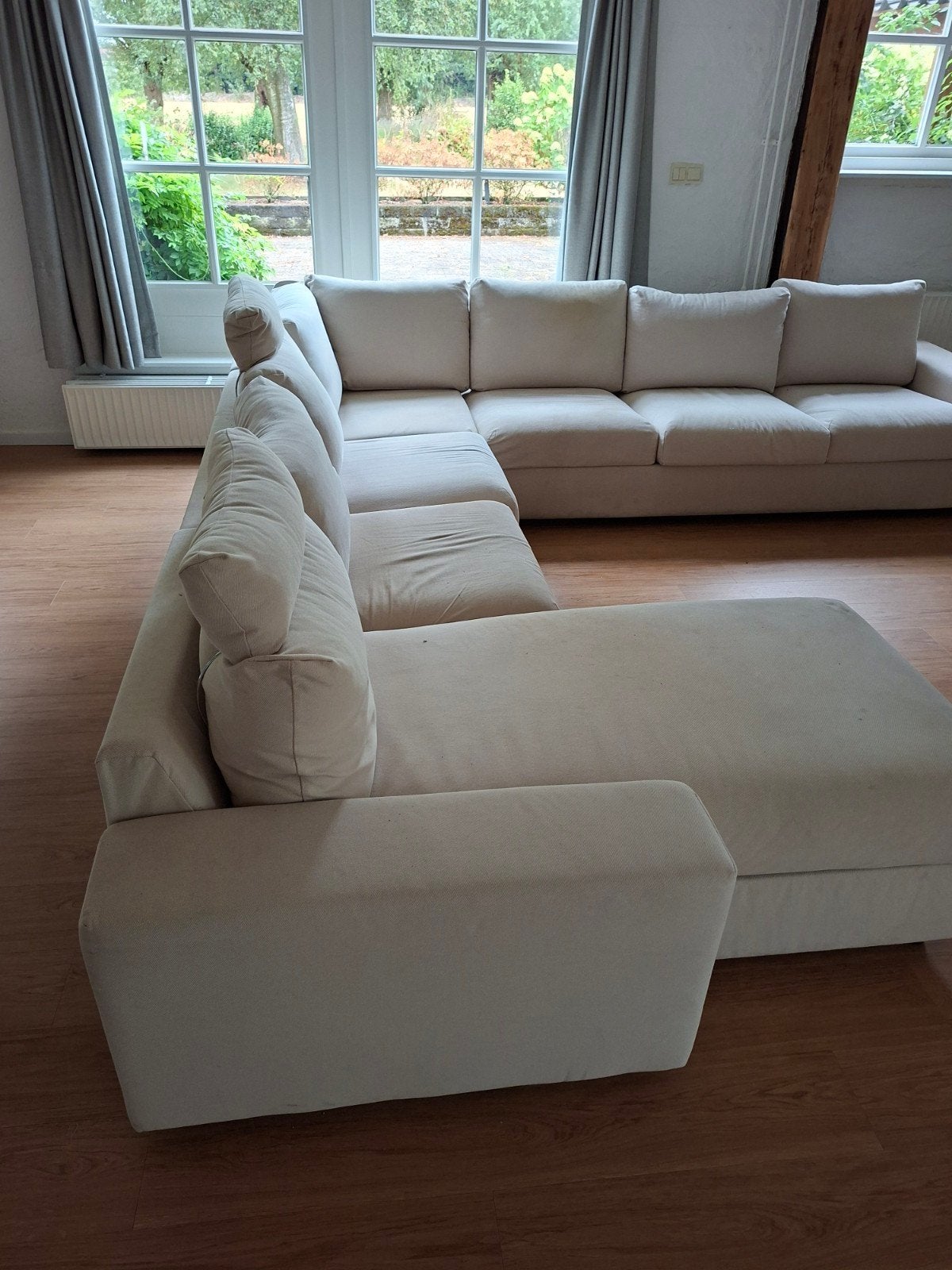 Grote IKEA Vimle hoekbank met opbergruimte,, Ophalen, Modern, Scandinavisch, Hoekbank, 300 cm of meer
