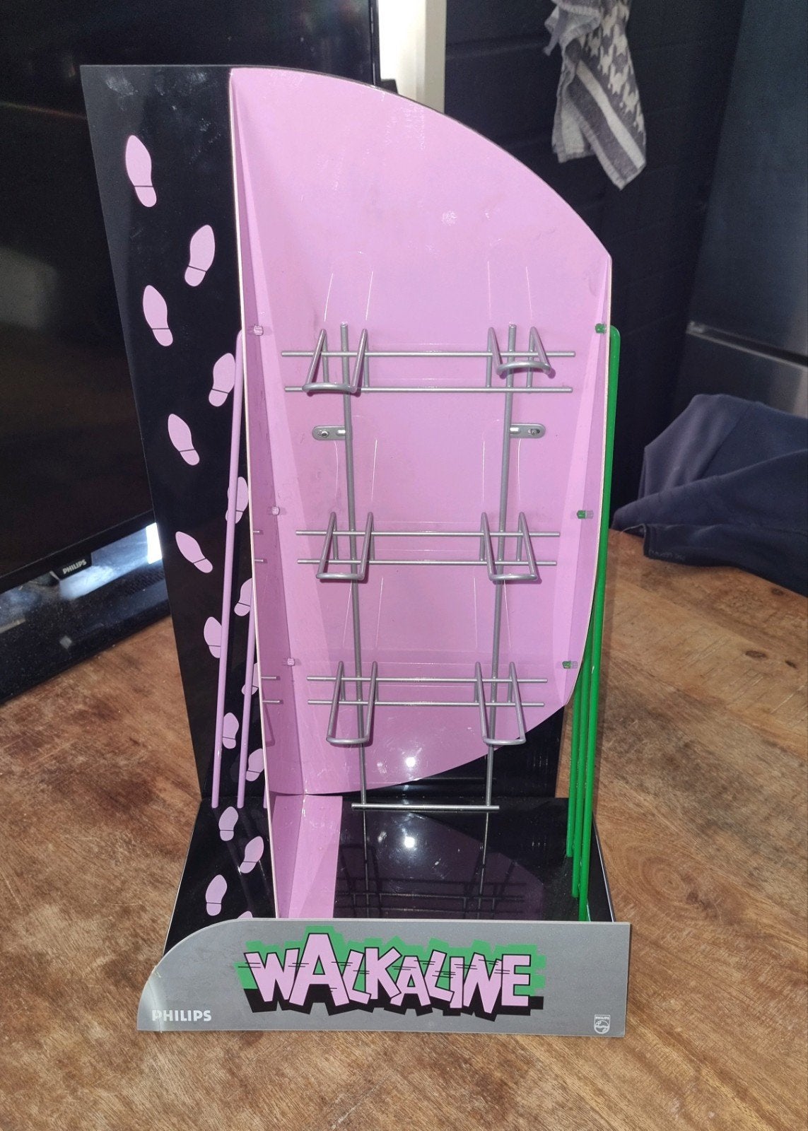 Vintage Philips Walkaline Display ., Ophalen of Verzenden, Zo goed als nieuw, Reclamebord