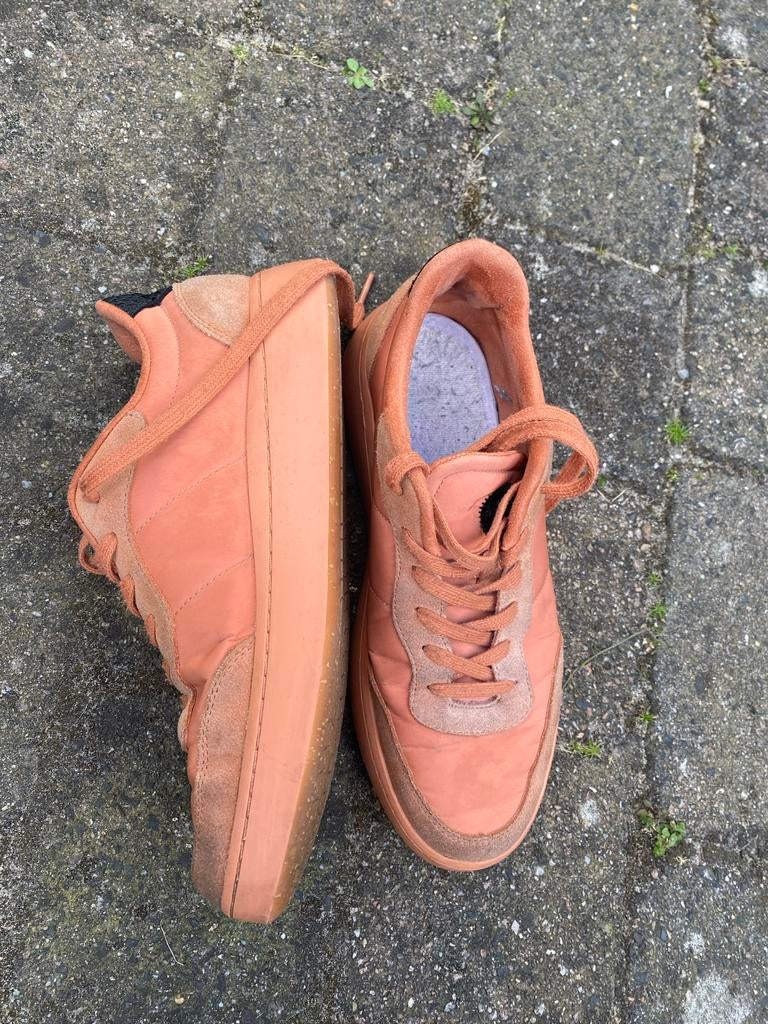Oranje Woden sneakers - Maat 39, Ophalen of Verzenden, Gedragen, Oranje, Sneakers of Gympen