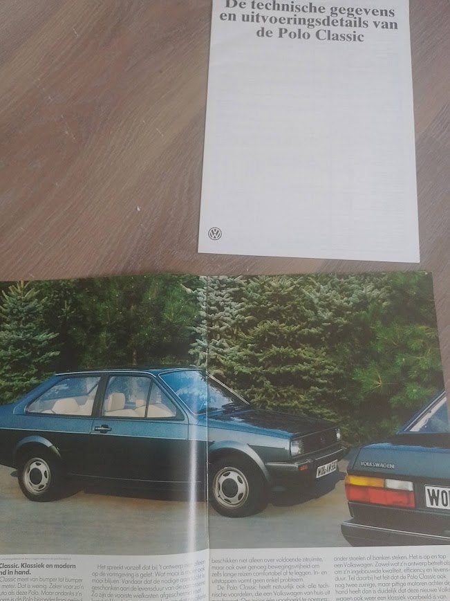 VW Volkswagen Polo Classic autofolder, Ophalen of Verzenden, Nieuw, Volkswagen