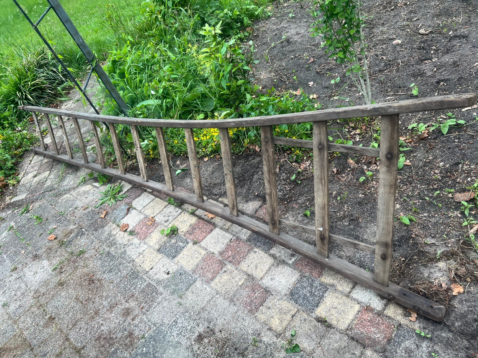 Ladder hout, Minder dan 25 mm, Ophalen of Verzenden, Zo goed als nieuw, Plank