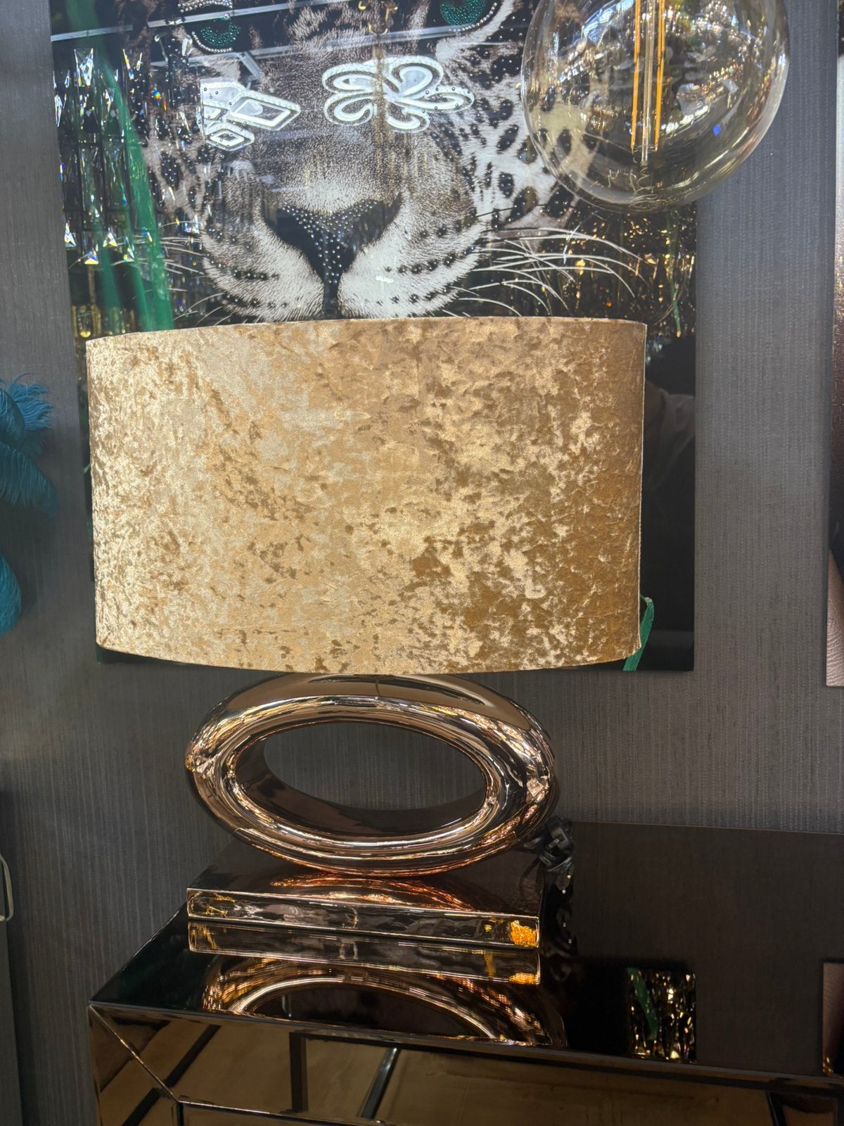 Brons tafellamp nieuw eric kuster nachtlamp velvet kap, Overige materialen, Overige merken, Overige kleuren, 58 cm