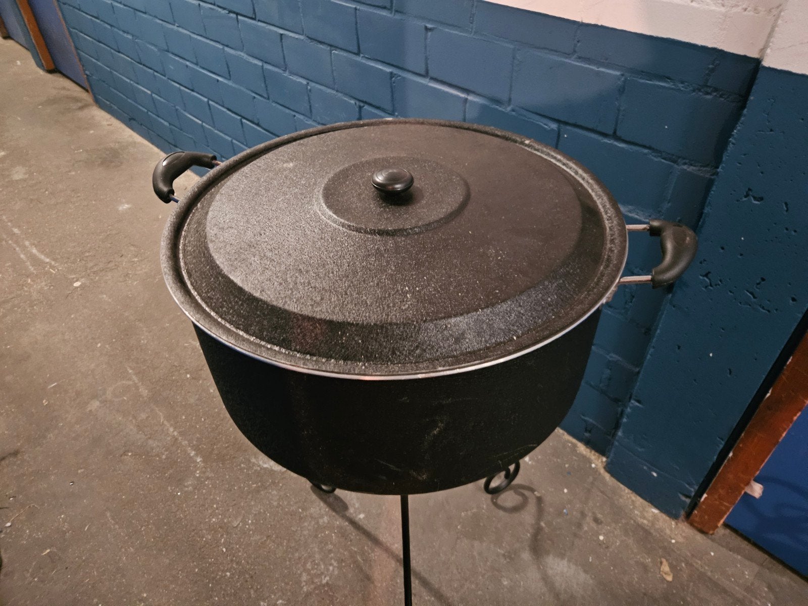 Grote aluminium kookpan met deksel nieuw, Ophalen, Nieuw, Rvs
