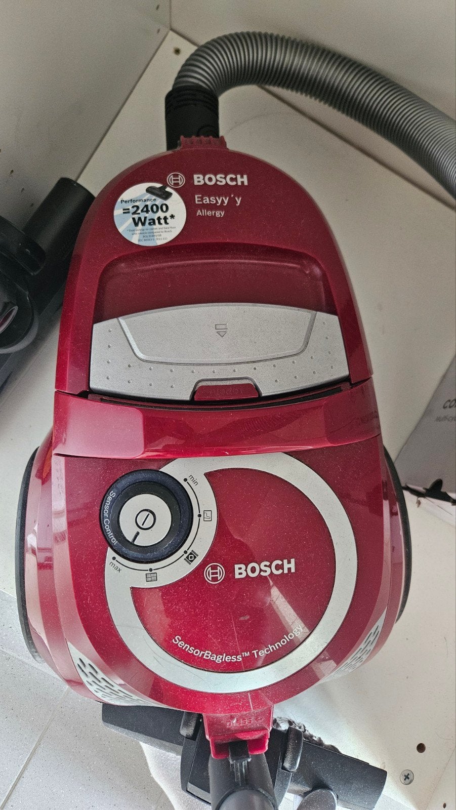 Bosch Easy Allergy stofzuiger - 2400 Watt SensorBagless, Witgoed en Apparatuur, Gebruikt, Bosch, Ophalen of Verzenden, 2000 watt of meer