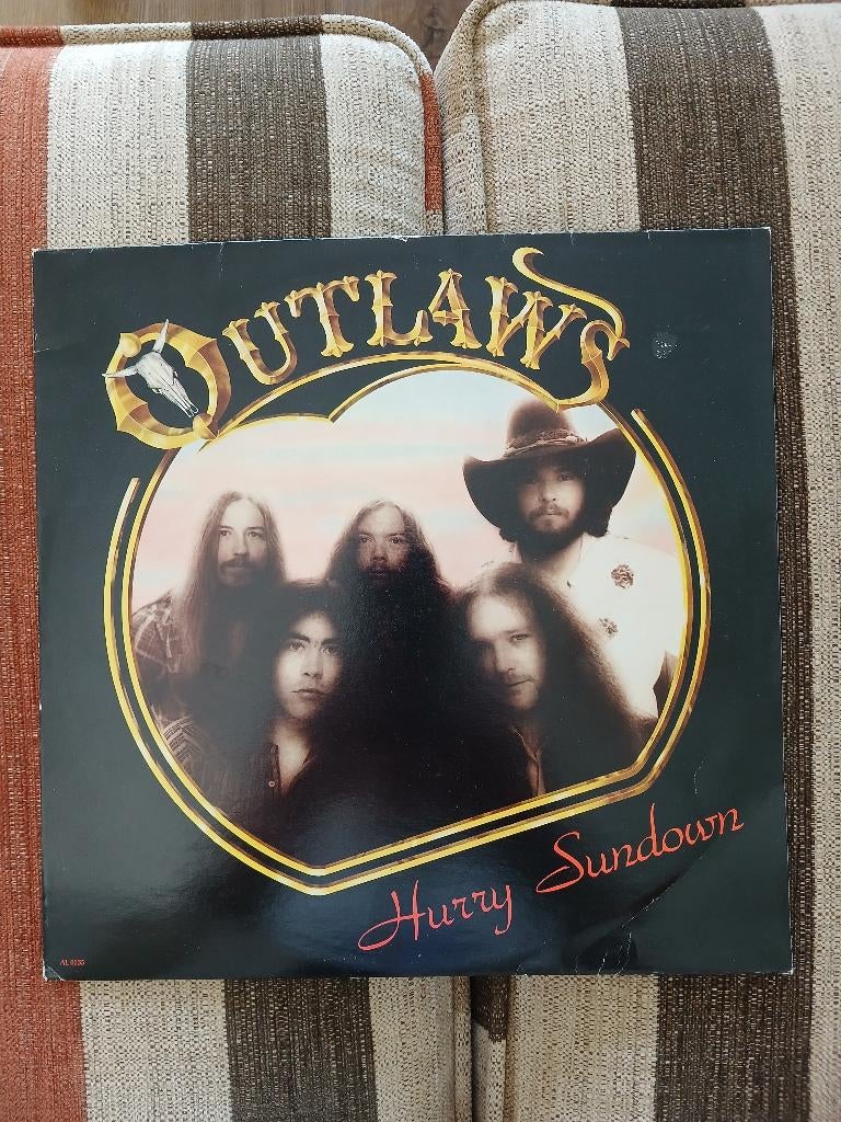 outlaws-hurry sundown  LP southern rock, Gebruikt, Verzenden, Poprock, Inclusief binnenhoes