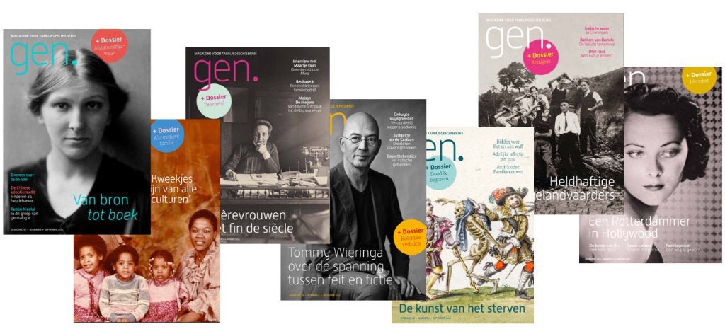GEN.magazine - genealogie - Diverse afleveringen, Boeken, Ophalen of Verzenden, 20e eeuw of later, Zo goed als nieuw