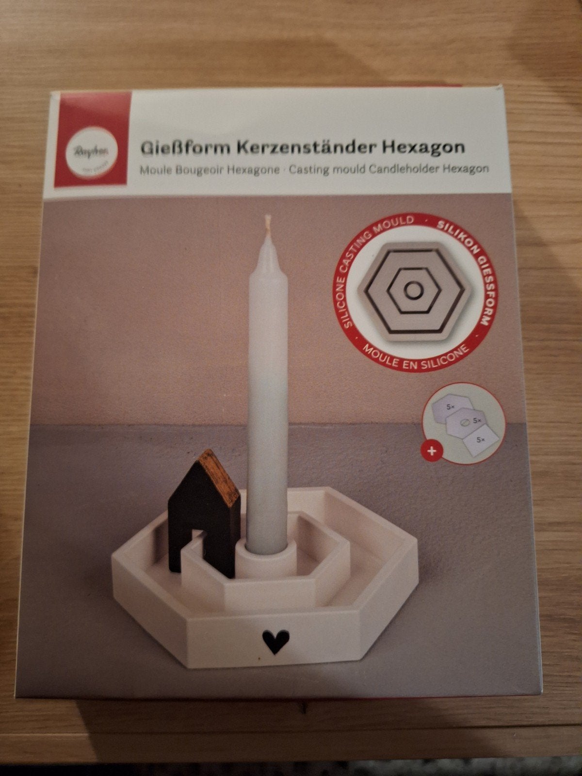 Rayher Gietvorm Hexagon 8, Nieuw, Ophalen of Verzenden, Kunststof, Herbruikbaar