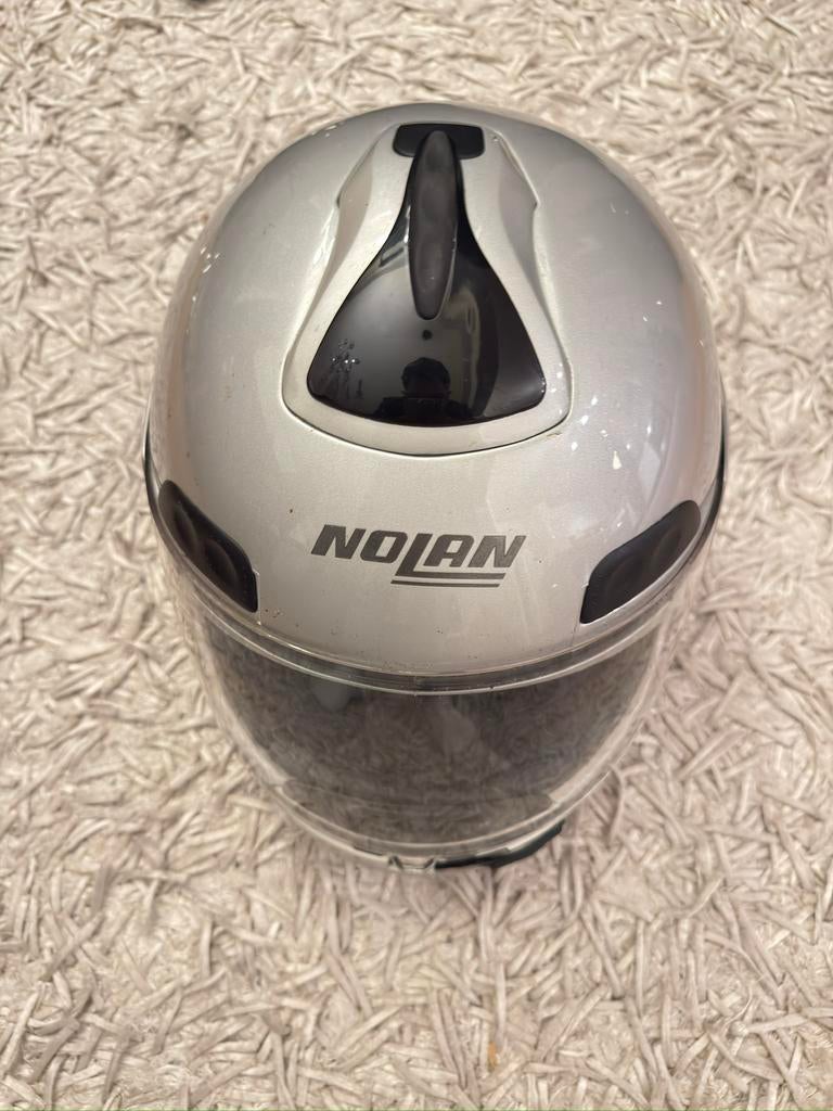 Nolan classic helm grijs, Motoren, Kleding | Motorhelmen, Ophalen of Verzenden, Tweedehands, Integraalhelm, Nolan
