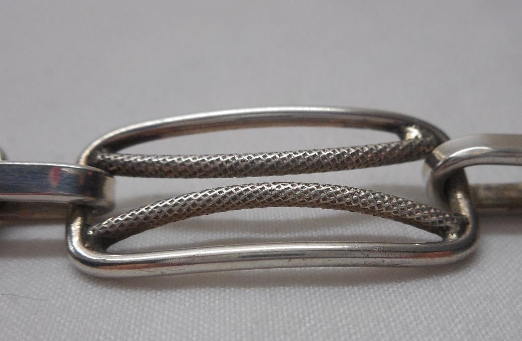 Zilveren modernist armband nr.776, Sieraden, Tassen en Uiterlijk, Verzenden, Zo goed als nieuw, Zilver, Zilver
