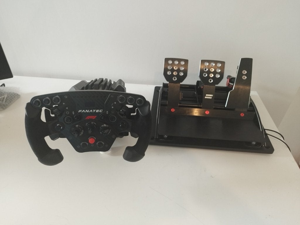 Fanatec ClubSport DD+ set - V3 pedalen/F1 stuur/handbrake, Ophalen, Gebruikt