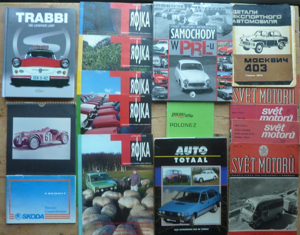 Oostblok auto’s - grote hoeveelheid documentatie 1955-2011, Boeken, Auto's | Folders en Tijdschriften, Gelezen, Ophalen of Verzenden