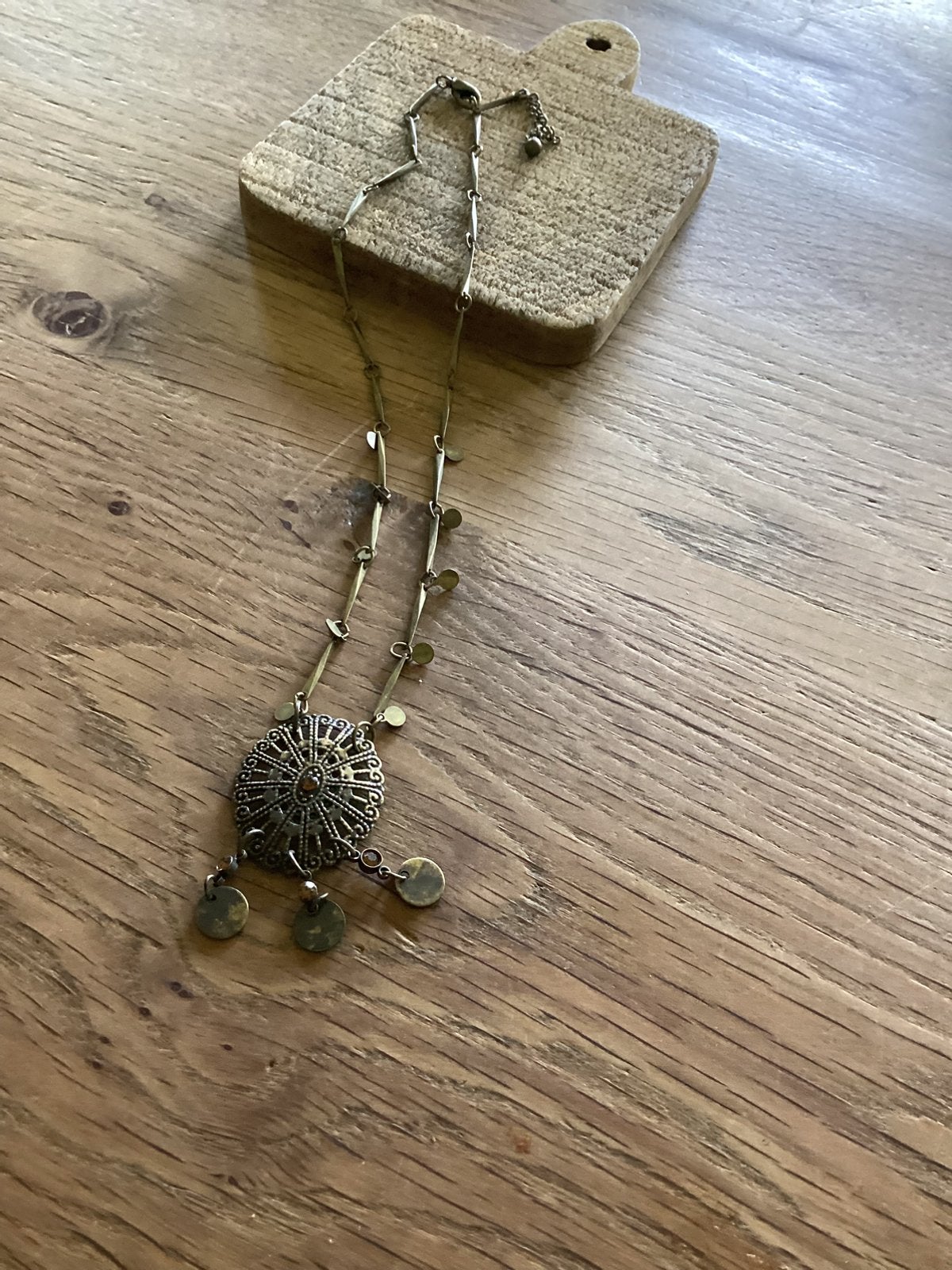 Ketting, Sieraden, Tassen en Uiterlijk, Kettingen, Verzenden, Gebruikt, Overige materialen