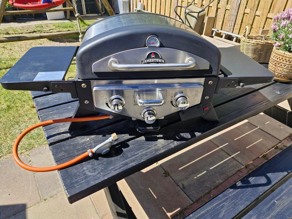 Compacte Jamestown gasbarbecue - Ideaal voor terras/balkon, Tuin en Terras, Gasbarbecues, Ophalen, Gebruikt, Jamestown