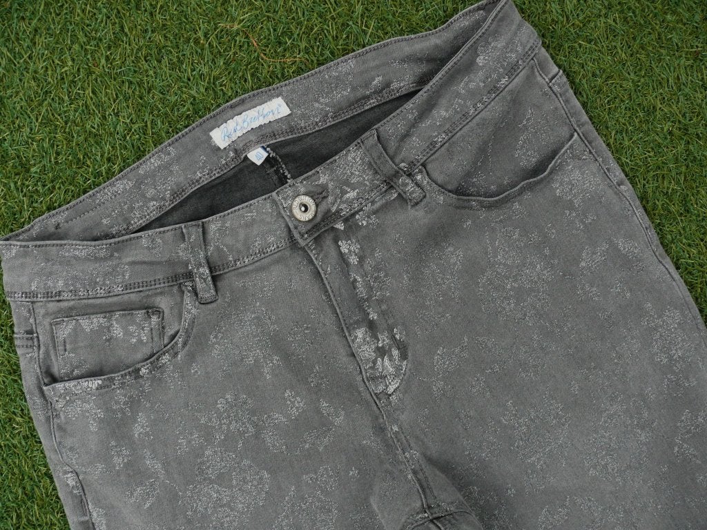 Red Button spijkerbroek met glitter coating maat 40 stretch, Ophalen of Verzenden, Zo goed als nieuw, W30 - W32 (confectie 38/40)
