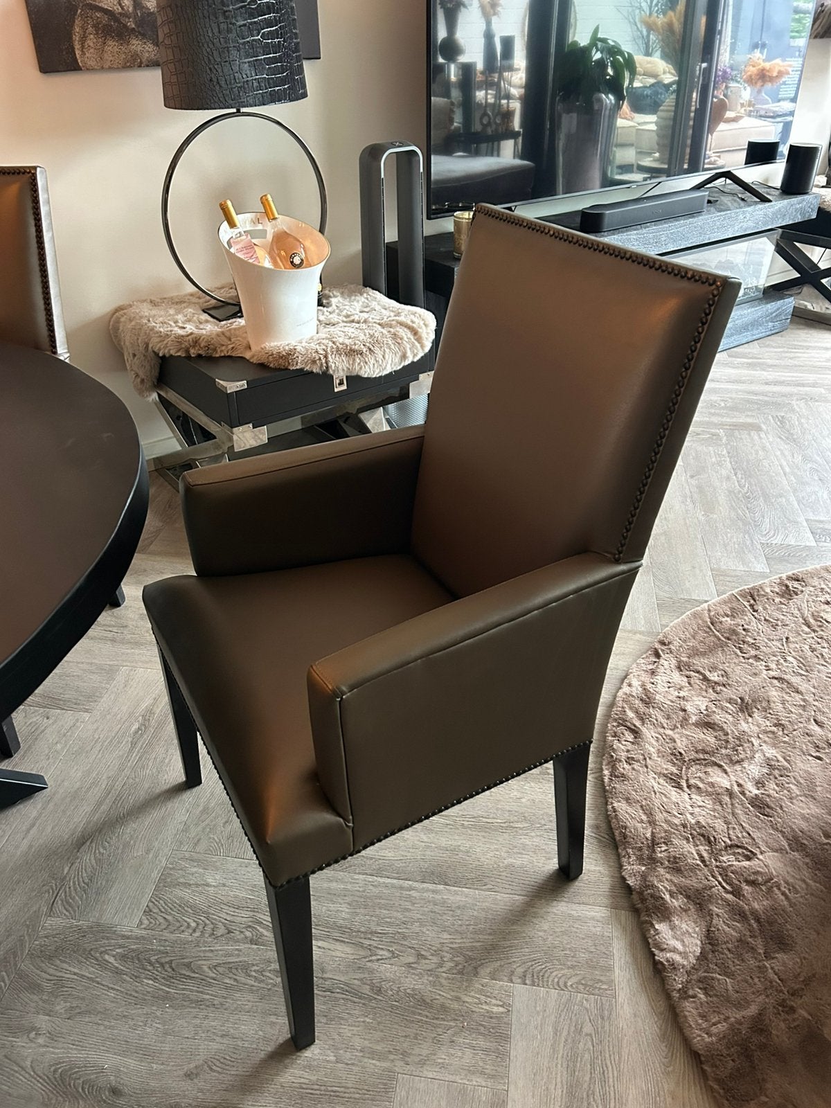 4 Eric Kuster eetkamer stoelen in zeer goede staat, Huis en Inrichting, Ophalen, Zo goed als nieuw, Overige kleuren, Vier