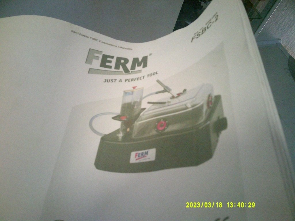 draagbare zandstraler ferm fsbc-2, Doe-het-zelf en Verbouw, Ophalen of Verzenden, Zo goed als nieuw, Overige typen