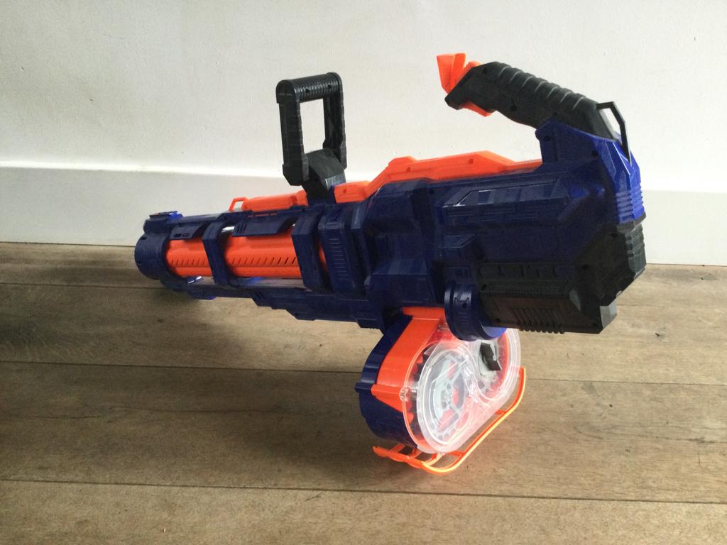 Nerf automatisch machinegeweer elite, Kinderen en Baby's, Speelgoed | Buiten | Actiespeelgoed, Ophalen of Verzenden, Zo goed als nieuw