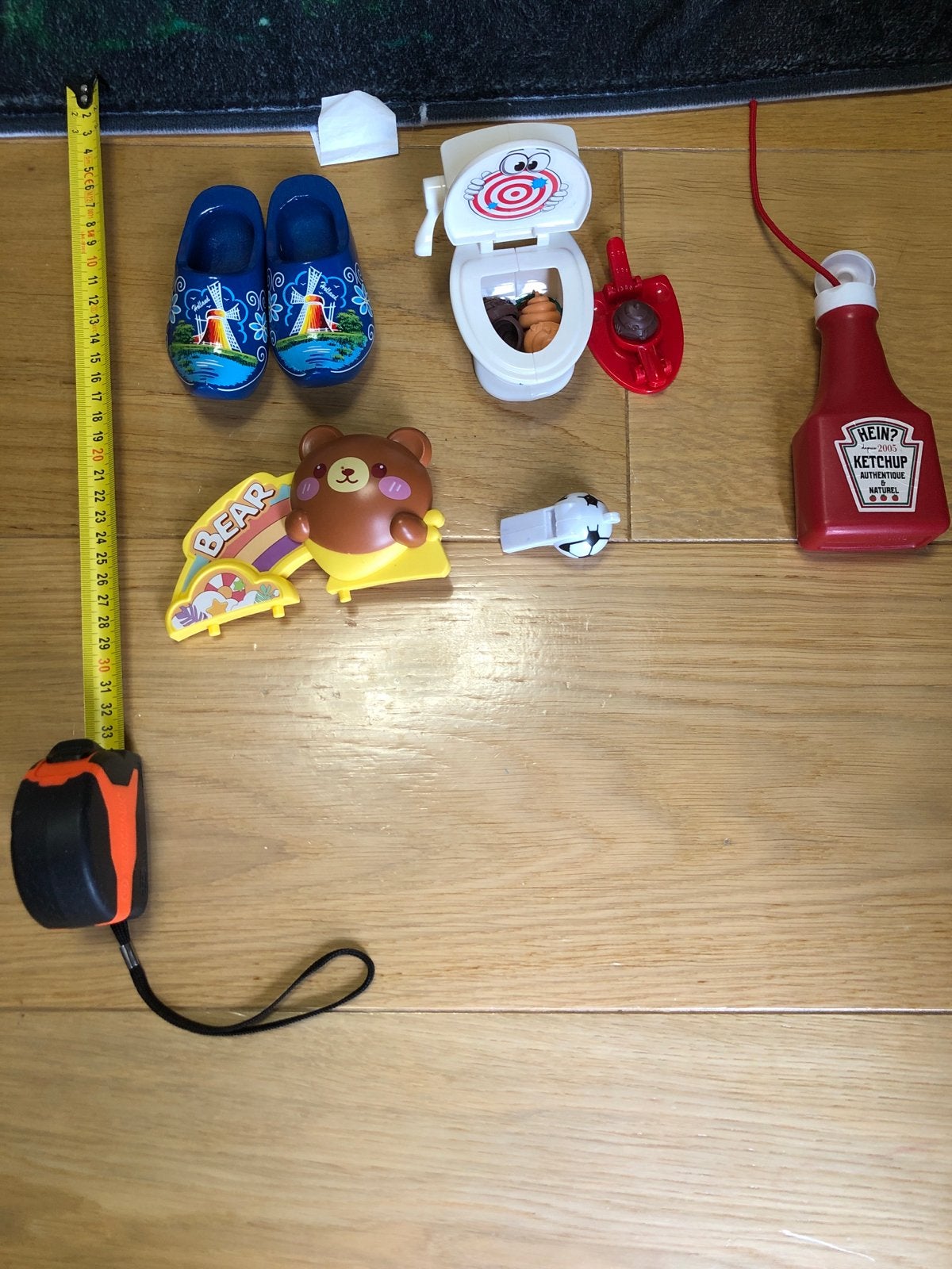 Diverse speelgoedartikelen: klompjes, wc-potje, ketchup, Ophalen of Verzenden, Gebruikt, Jongen of Meisje