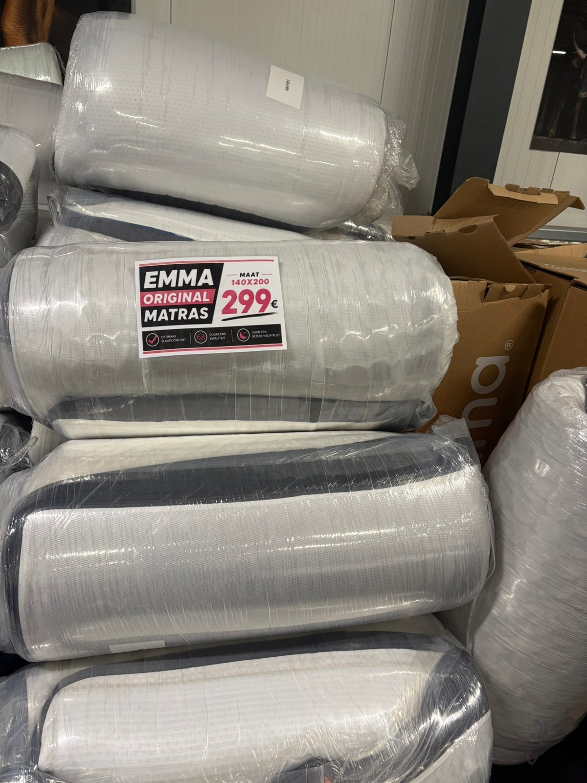 Emma Original Matras - Gloednieuw, Ophalen of Verzenden, Matras, 180 cm, 200 cm