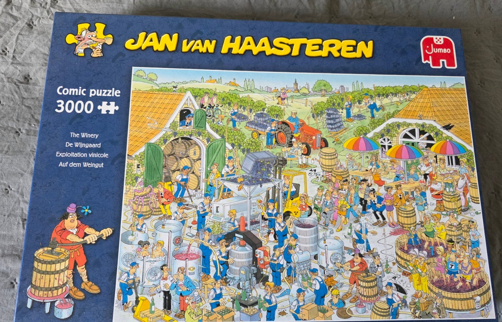 Jan van Haasteren De Wijngaard 3000 stukjes, Ophalen of Verzenden, Meer dan 1500 stukjes, Zo goed als nieuw, Legpuzzel