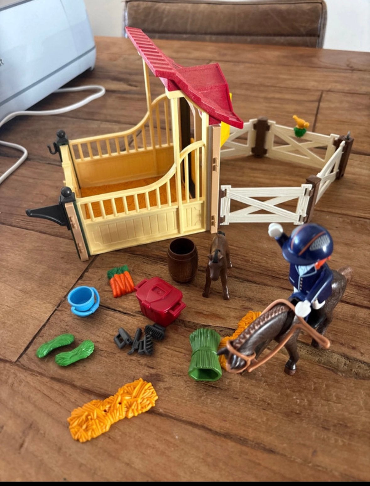 Playmobil box met paard en ruiter, Ophalen of Verzenden, Zo goed als nieuw