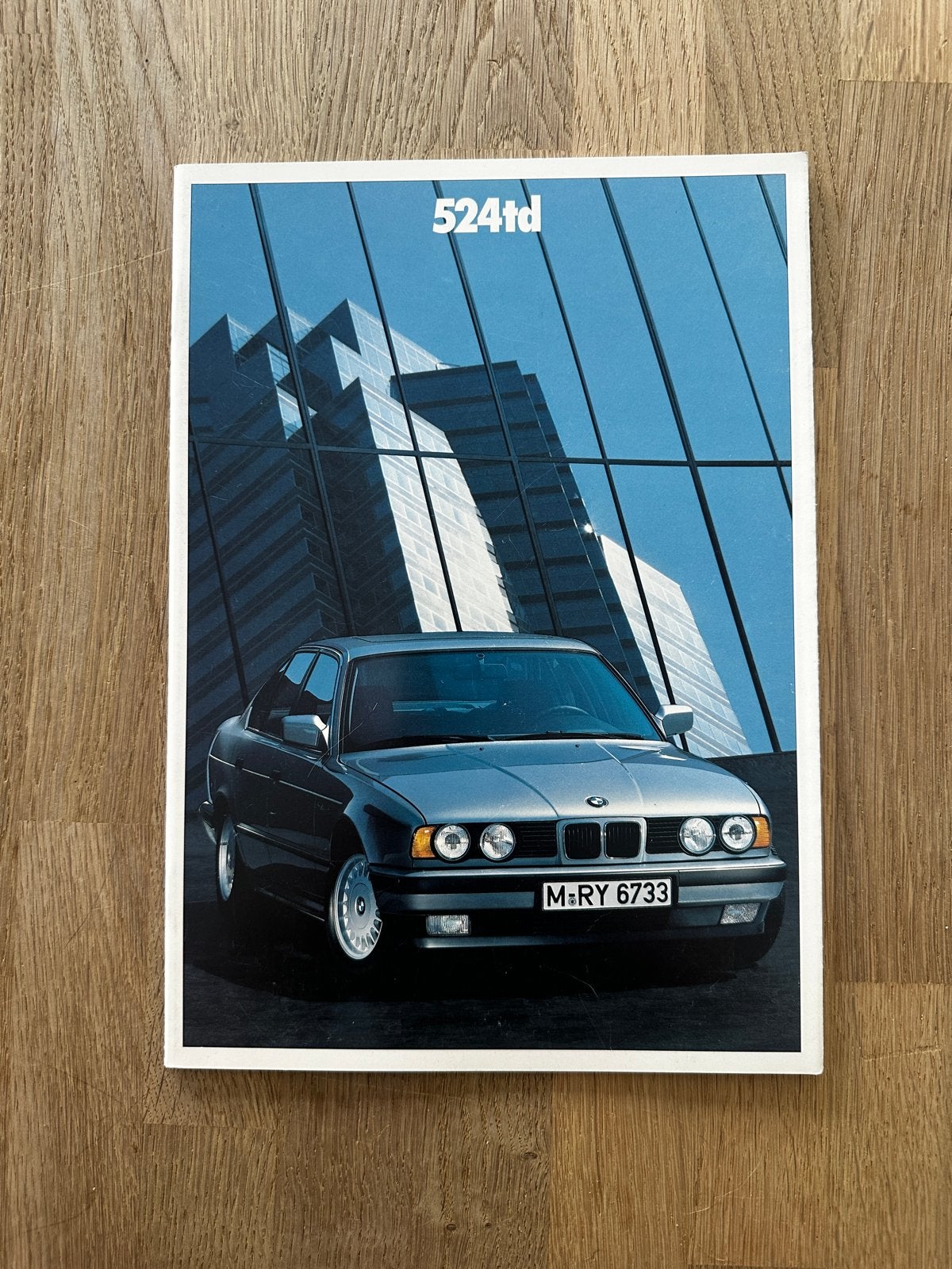 BMW 524td (E34) brochure - Origineel uit de jaren '80, Boeken, Ophalen of Verzenden, Nieuw, BMW