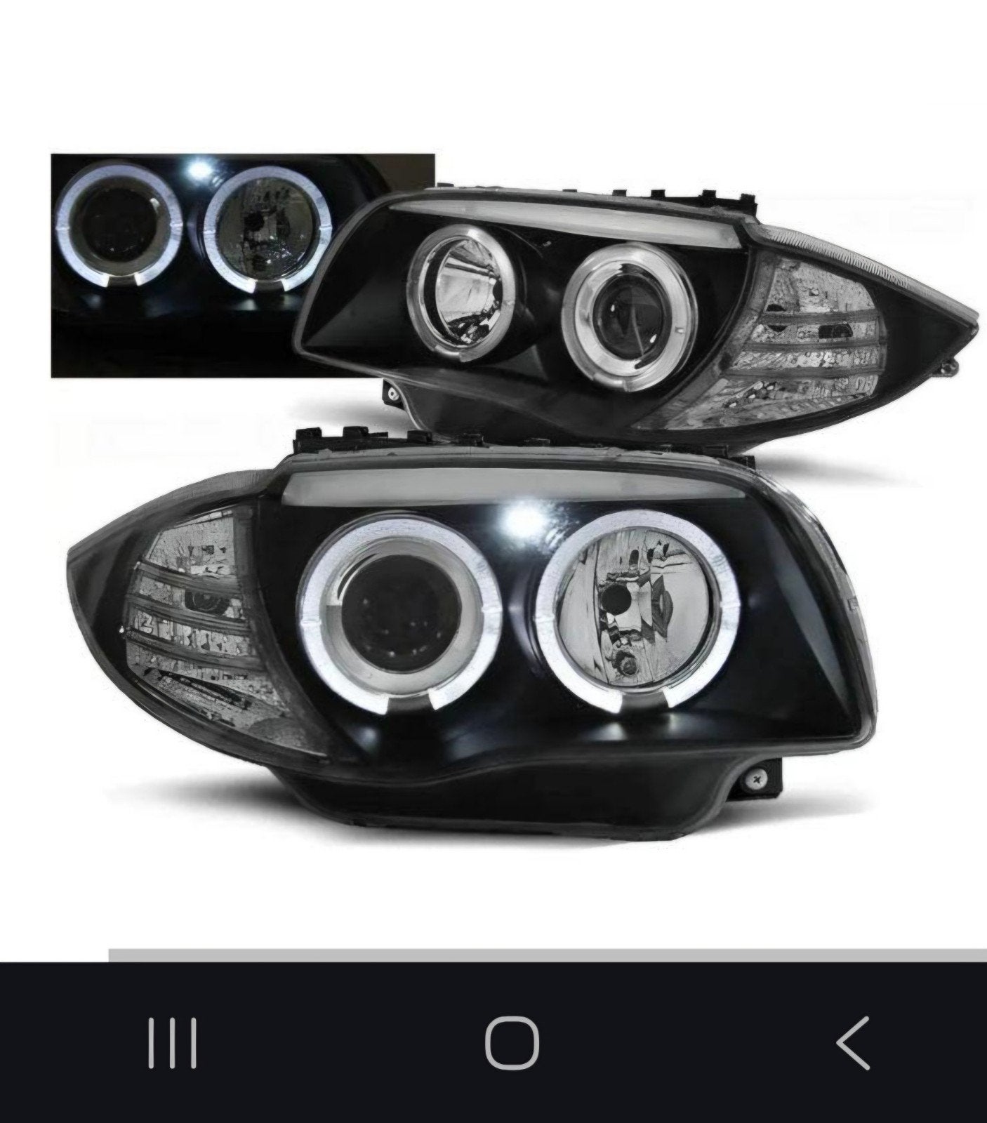 Koplampen met Angel Eyes voor BMW 1 Serie E87/E81/E82/E88, Ophalen, Nieuw, BMW