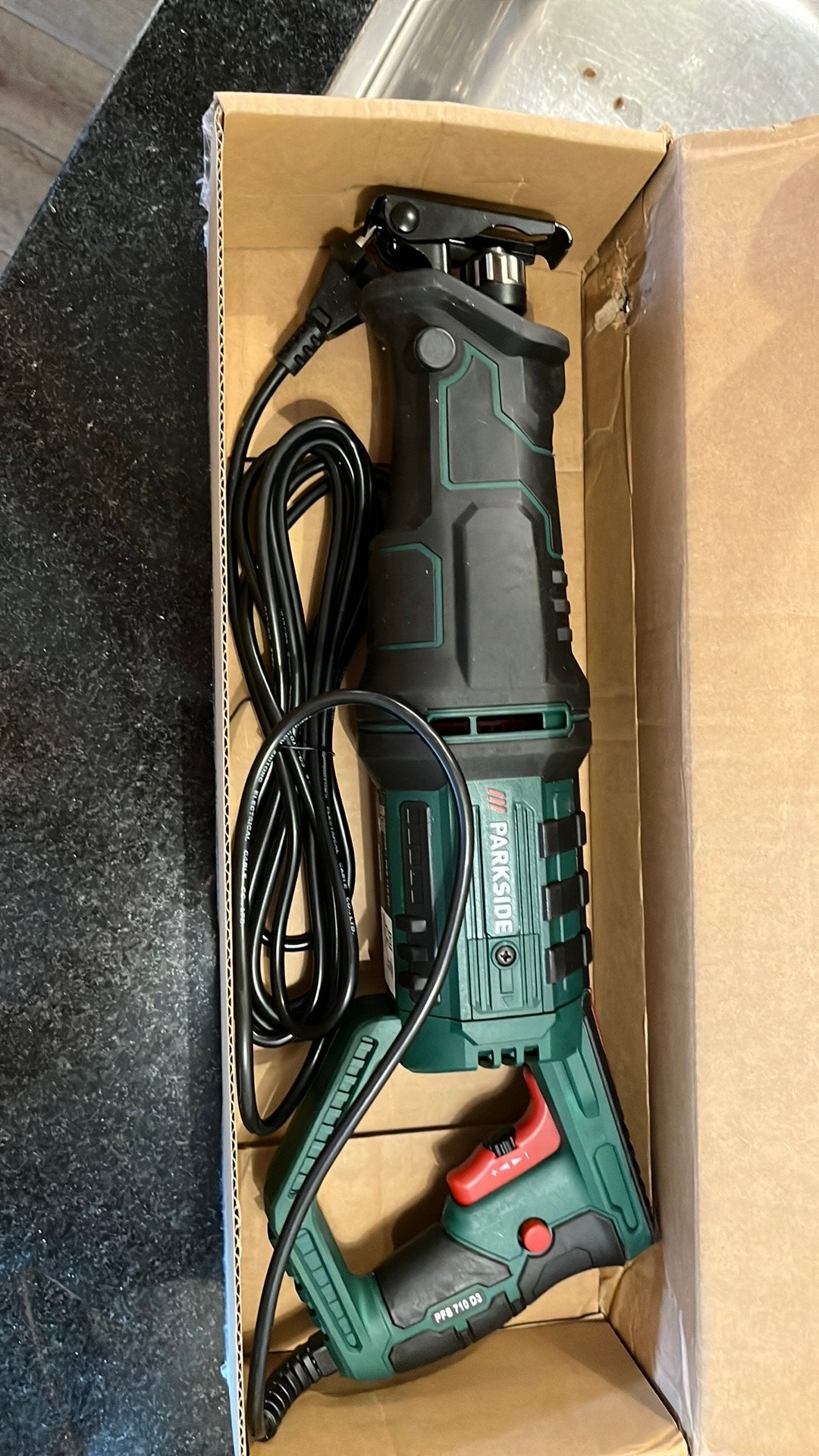 Parkside PFS 710 D3 Reciprozaag, Doe-het-zelf en Verbouw, Ophalen of Verzenden, Nieuw, 700 tot 1000 watt, Overige typen