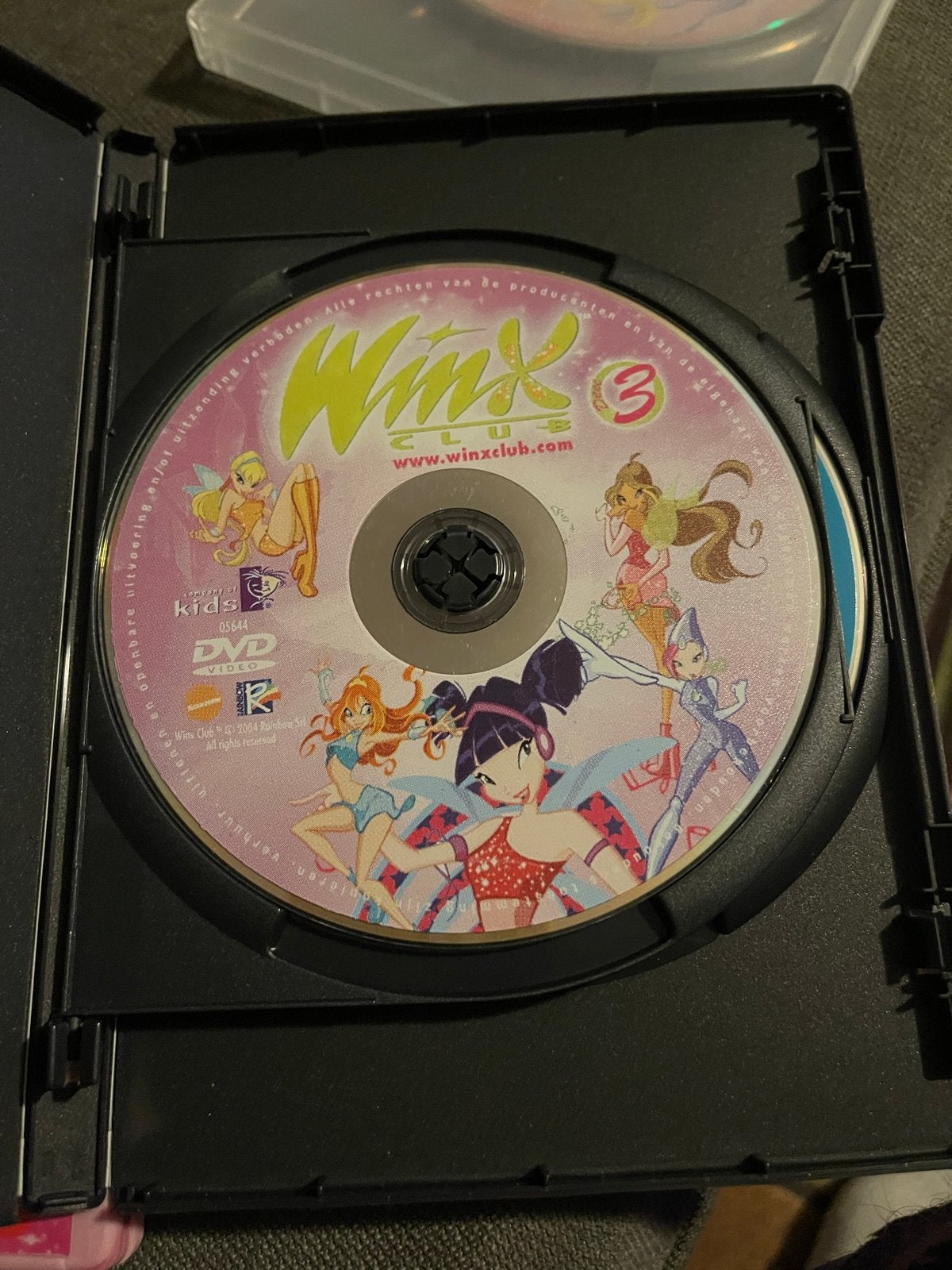 Winx Club DVD -3 zonder kaft, Gebruikt, Animatie, Alle leeftijden, Tv-serie