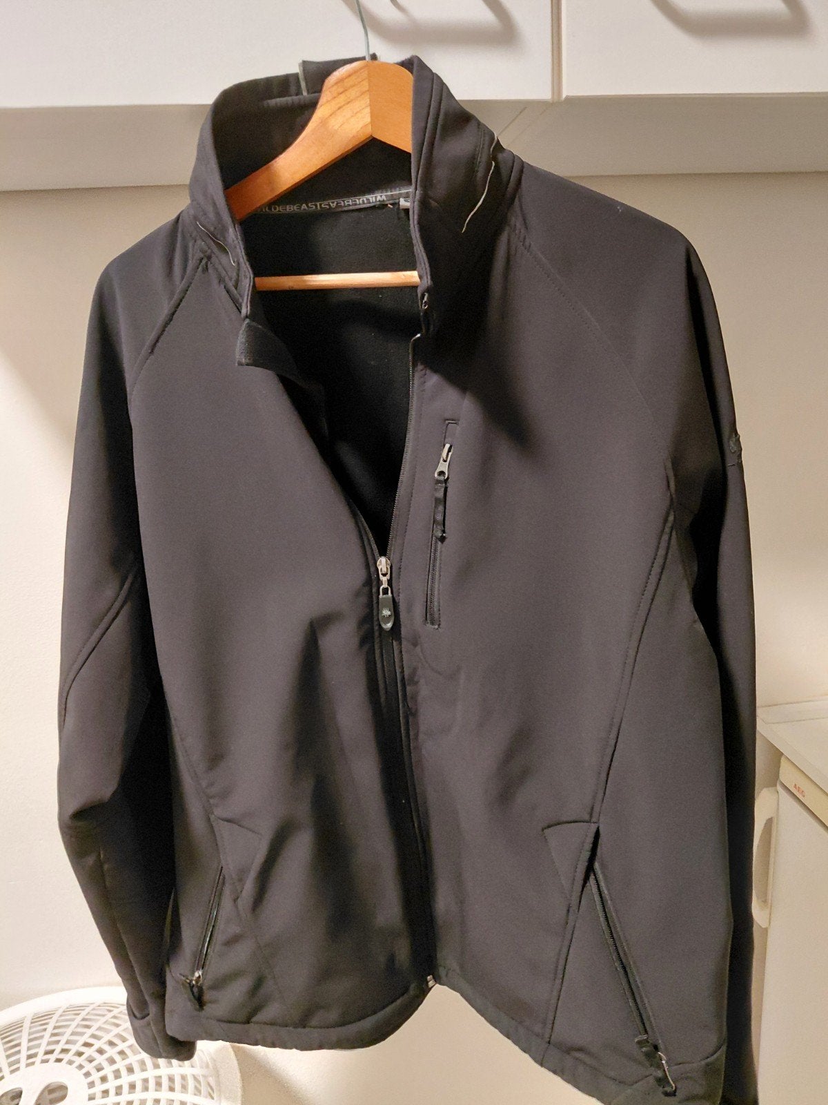 Wildbeast Softshell Jas Zwart Maat L, Maat 52/54 (L), Zwart, Ophalen of Verzenden, Zo goed als nieuw