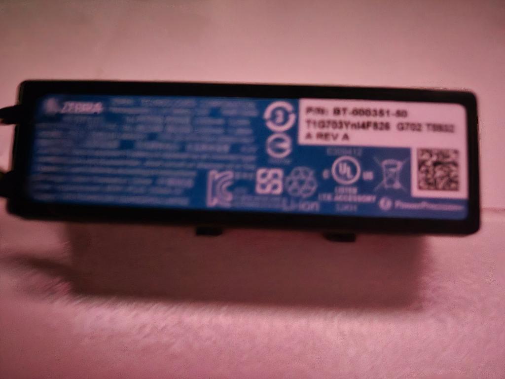 Zebra batterij, Ophalen of Verzenden, Nieuw, Oplaadbaar