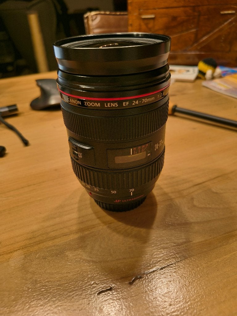 Canon 24-70mm 2.8 L USM, Audio, Tv en Foto, Fotografie | Lenzen en Objectieven, Canon, Zo goed als nieuw, Handmatige focus, Canon EF