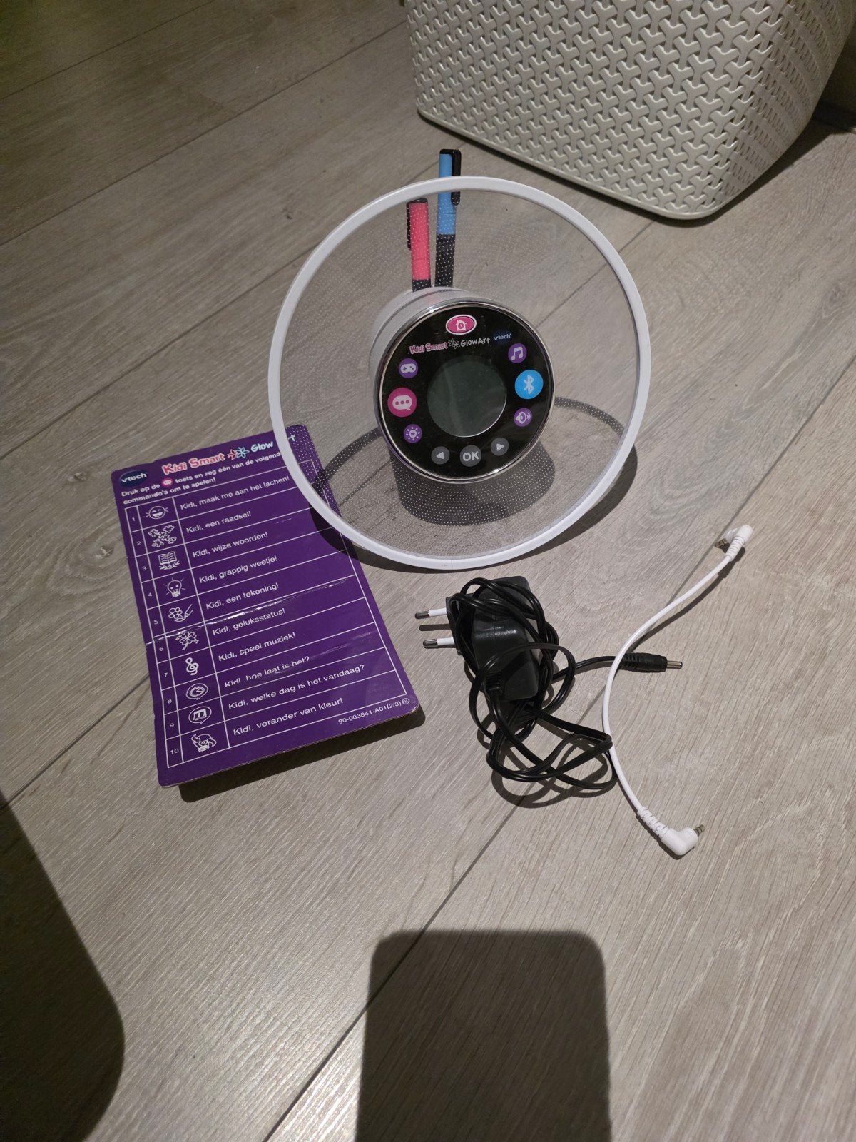 VTech KidiSmart Glow - Interactieve Wekker & Muziek, Ophalen, Zo goed als nieuw, Knutselen, Met licht