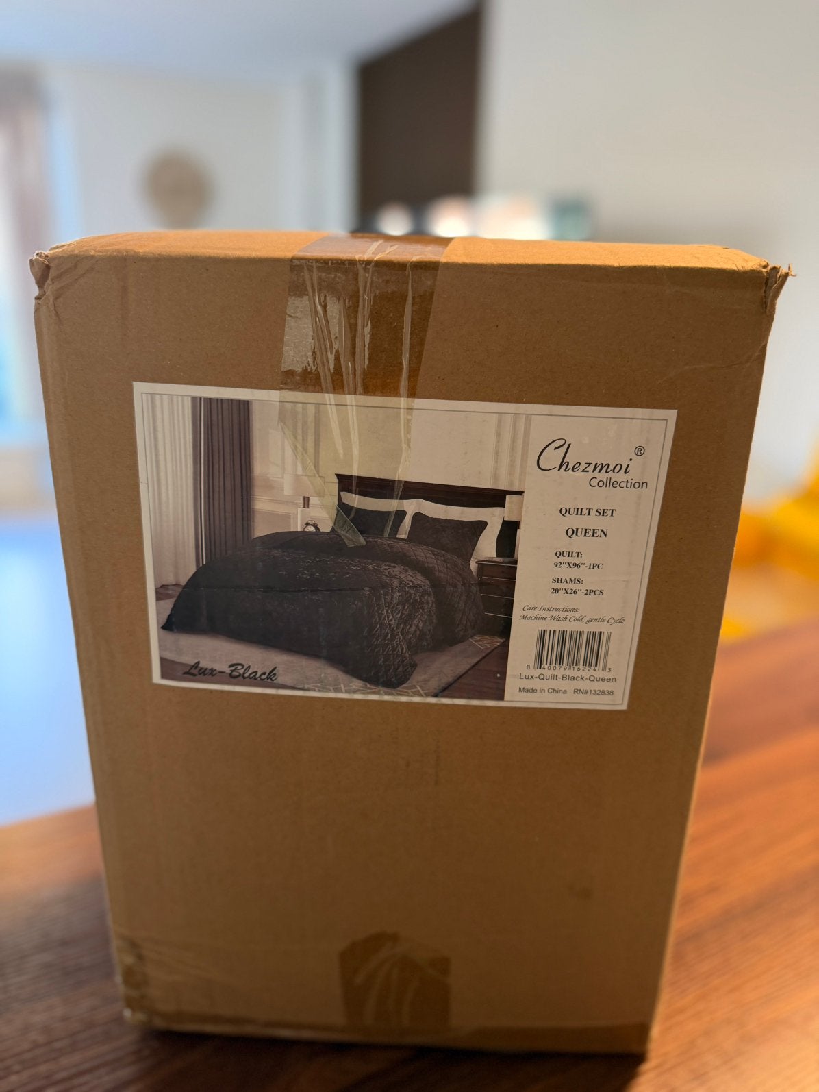NIEUW! Luxe Zwart Velvet Sprei / Quilt Set (234x244 cm), Zwart, Dekbedovertrek, Ophalen of Verzenden, Inclusief kussenslopen
