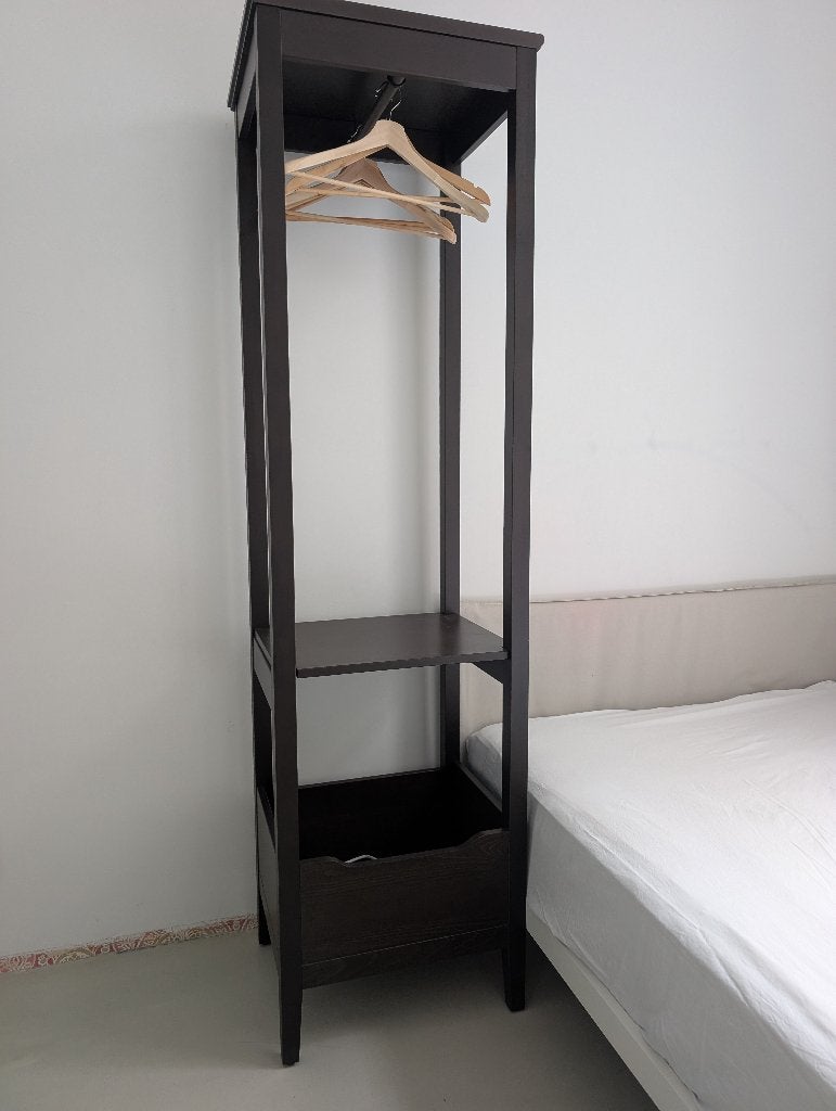 IKEA Idanäs open kledingkast (59x211cm), Huis en Inrichting, Ophalen, 200 cm of meer, Zo goed als nieuw, Staande kapstok