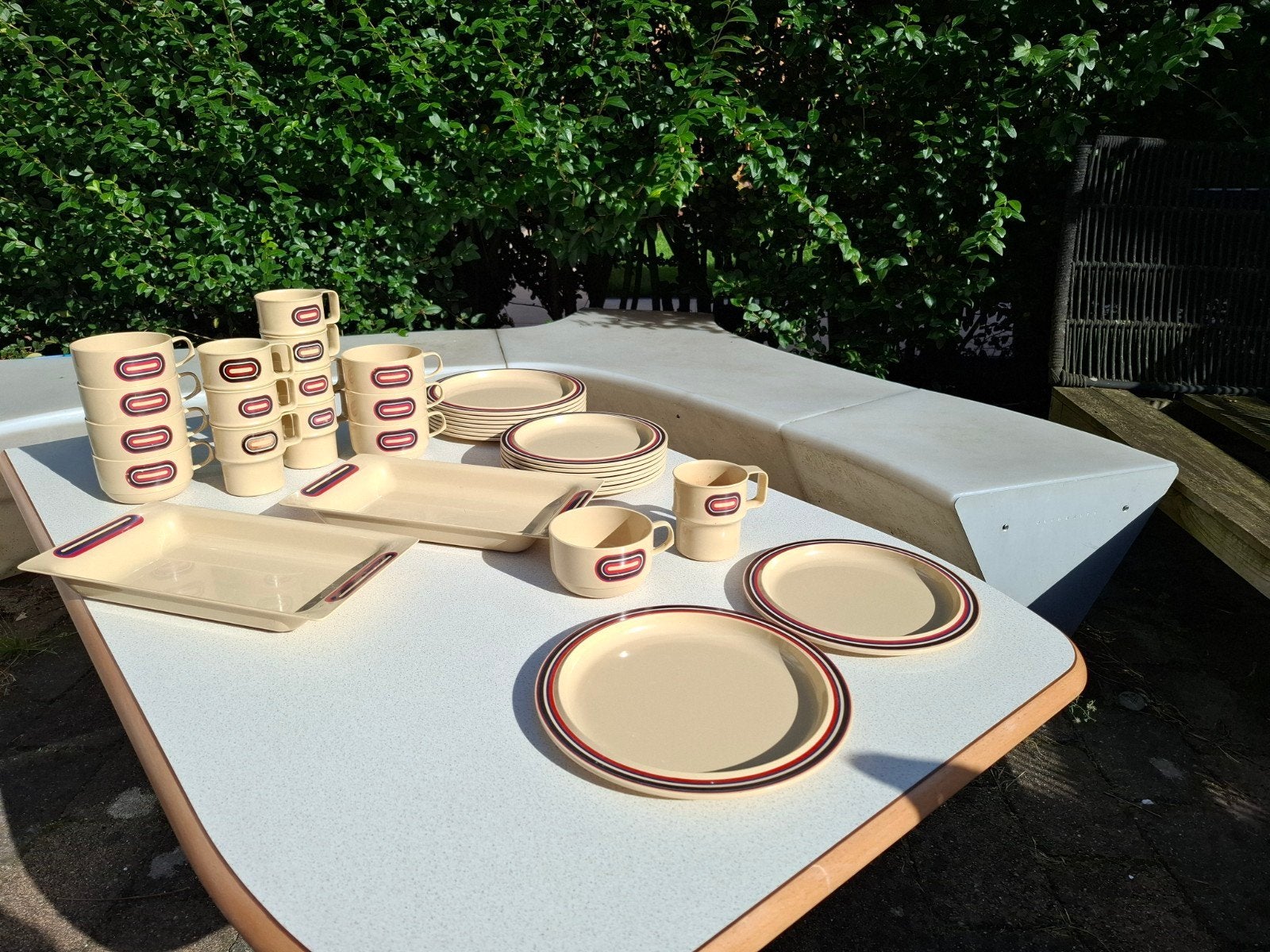 Mepal Koen de Winter 8-persoons servies, Kunststof, Gebruikt, Overige merken, Vintage