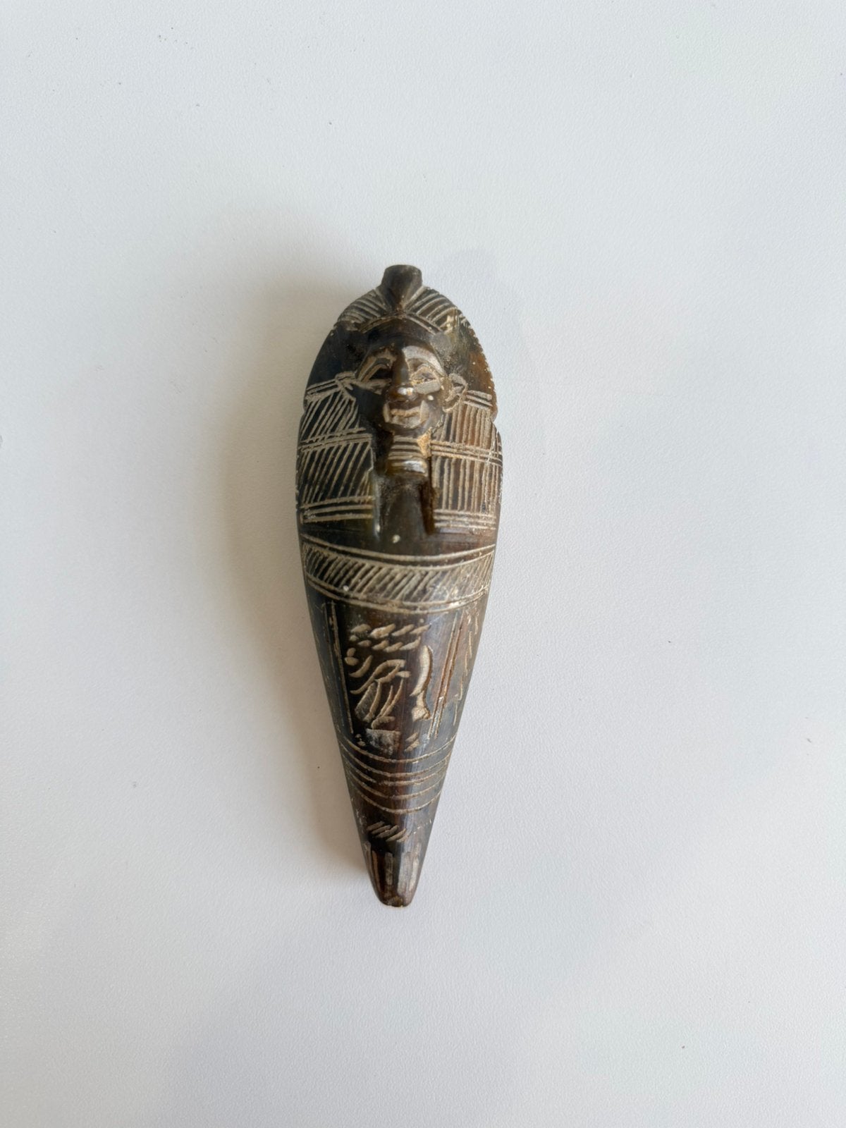 Handgegraveerde Egyptische Sarcofaag van steen, Ophalen of Verzenden, Zo goed als nieuw, Overige typen