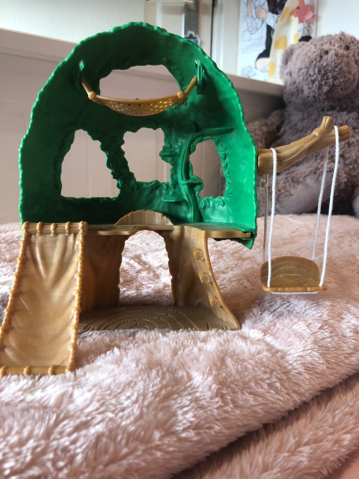 Sylvanian Families Boomhut met Konijn en Beertje, Ophalen, Gebruikt, Jongen of Meisje