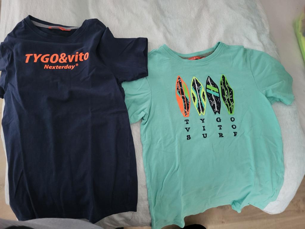 Kledingpakket Jongens: Shirts, Tanktops/ shorts maat 146/15, Ophalen of Verzenden, Zo goed als nieuw