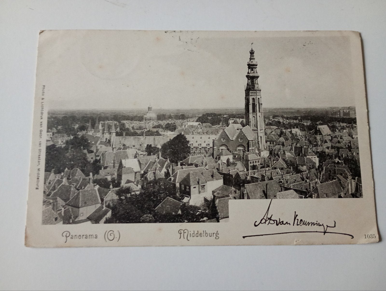 Middelburg Panorama 1901, Verzamelen, Ophalen of Verzenden, Voor 1920, Gelopen, Zeeland