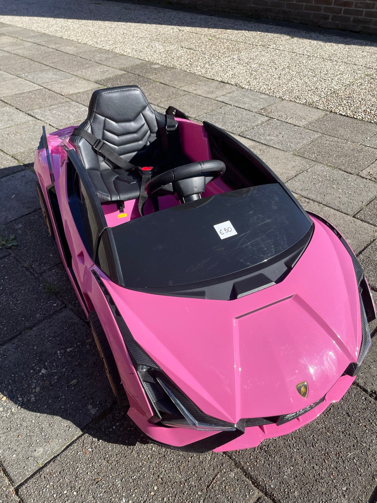Roze Lamborghini kinderauto met afstandsbediening, Gebruikt
