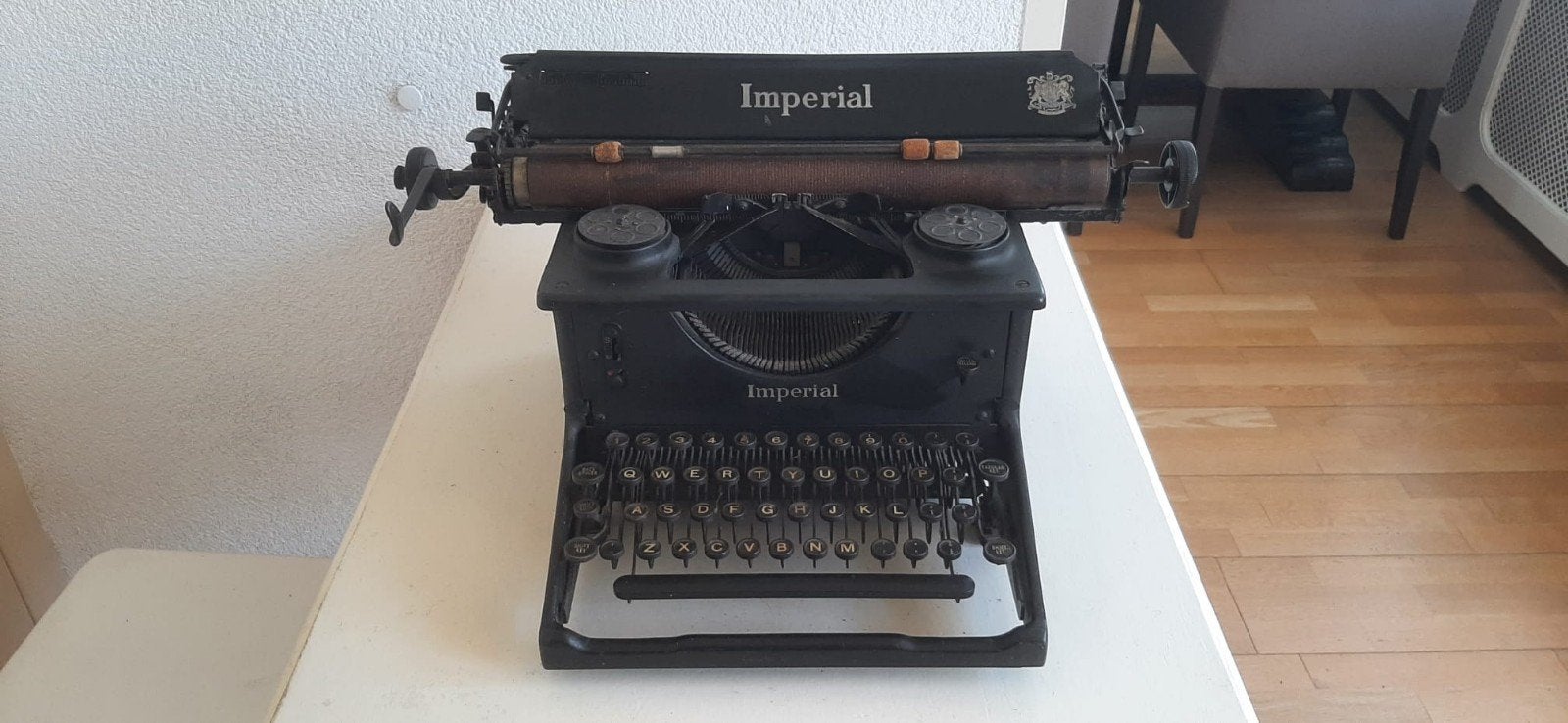Antieke Imperial typemachine – vintage schrijfmachine, Diversen, Typemachines, Ophalen