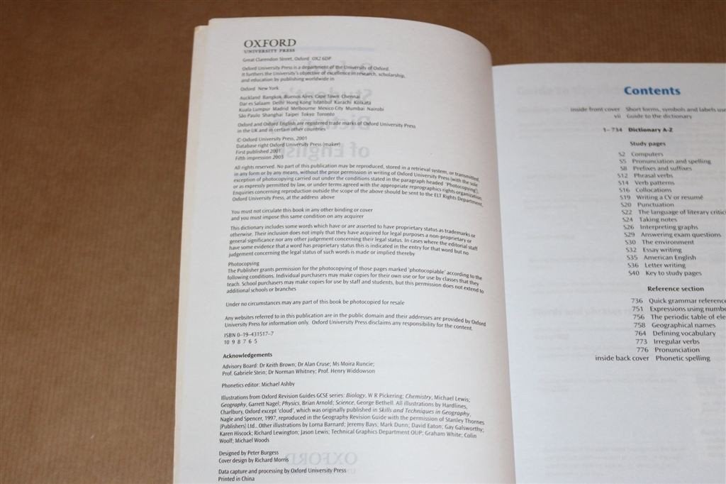 Oxford student\'s dictionary of English. 2003., Ophalen of Verzenden, Gelezen, Van Dale, Engels
