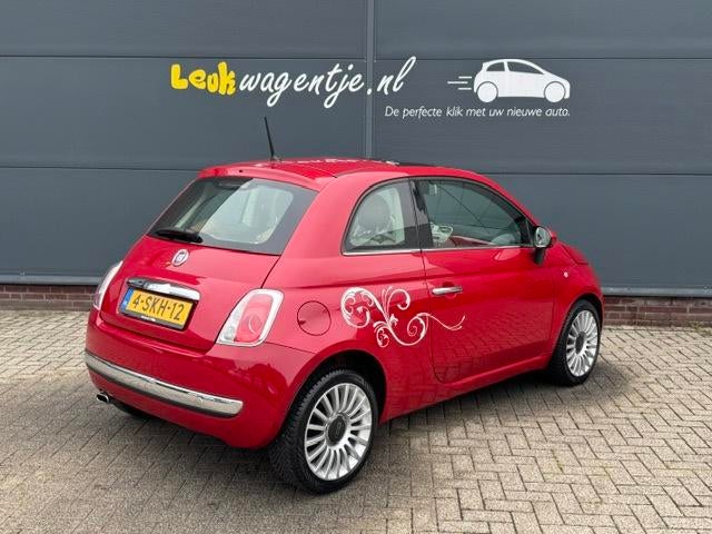 Fiat 500 0.9 TwinAir Lounge *pano *airco *leder *lichtm. *NL, Voorwielaandrijving, Euro 5, 86 pk, Gebruikt