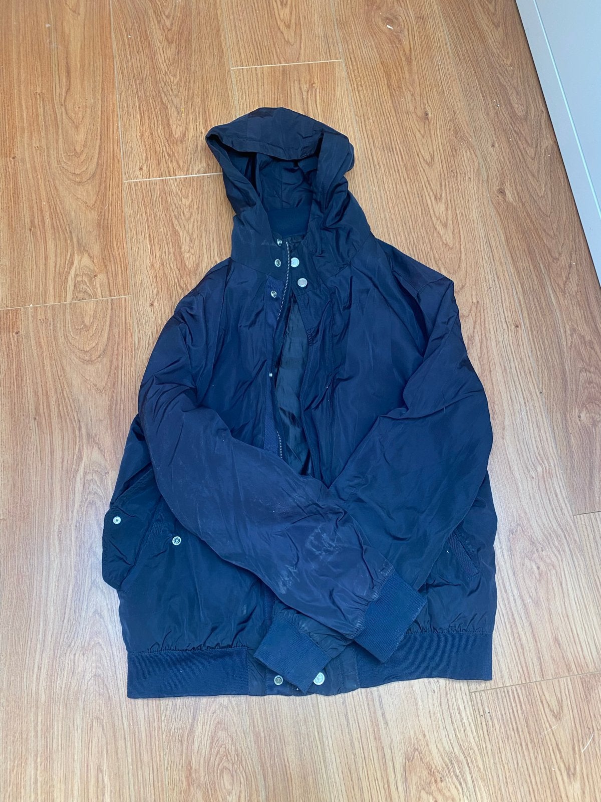 Zara Man Bomberjack - Maat L - Donkerblauw, Ophalen of Verzenden, Gedragen, Maat 52/54 (L), Blauw