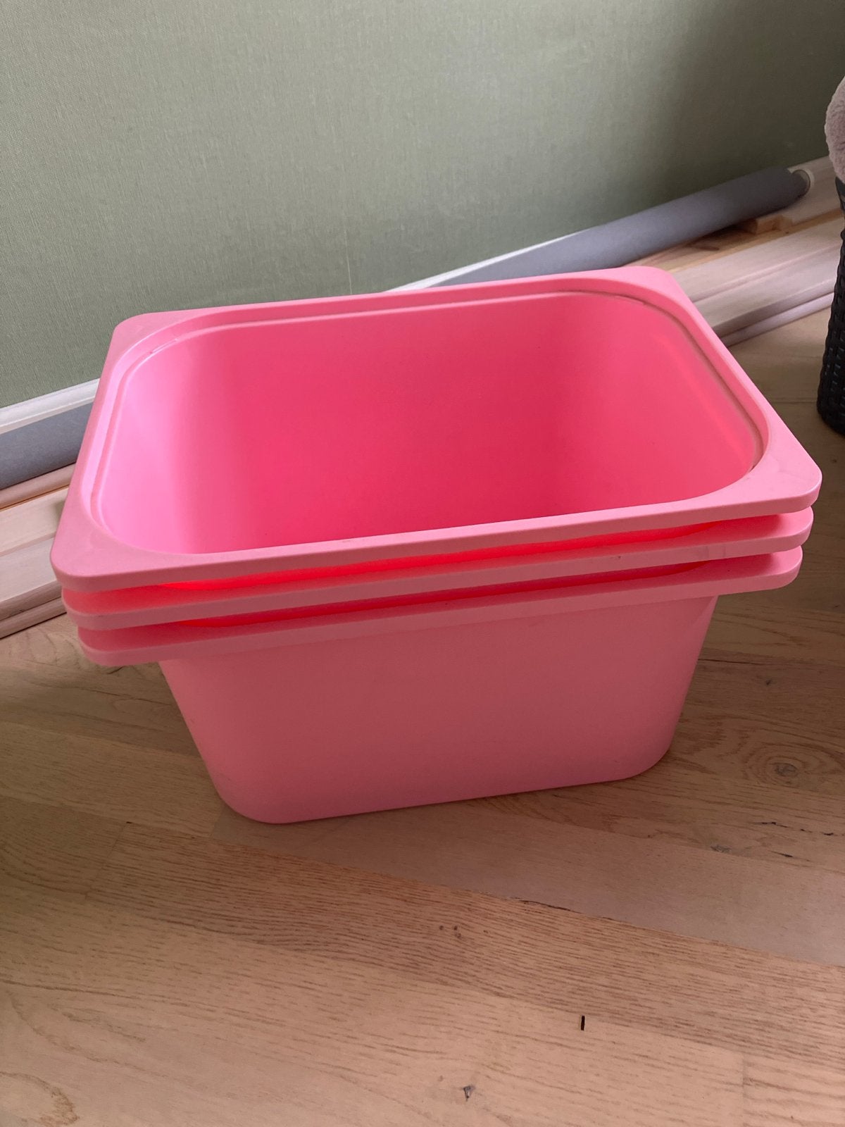 4x IKEA Trofast opbergbakken roze, Ophalen, Gebruikt, 50 tot 100 cm, 5 – 50