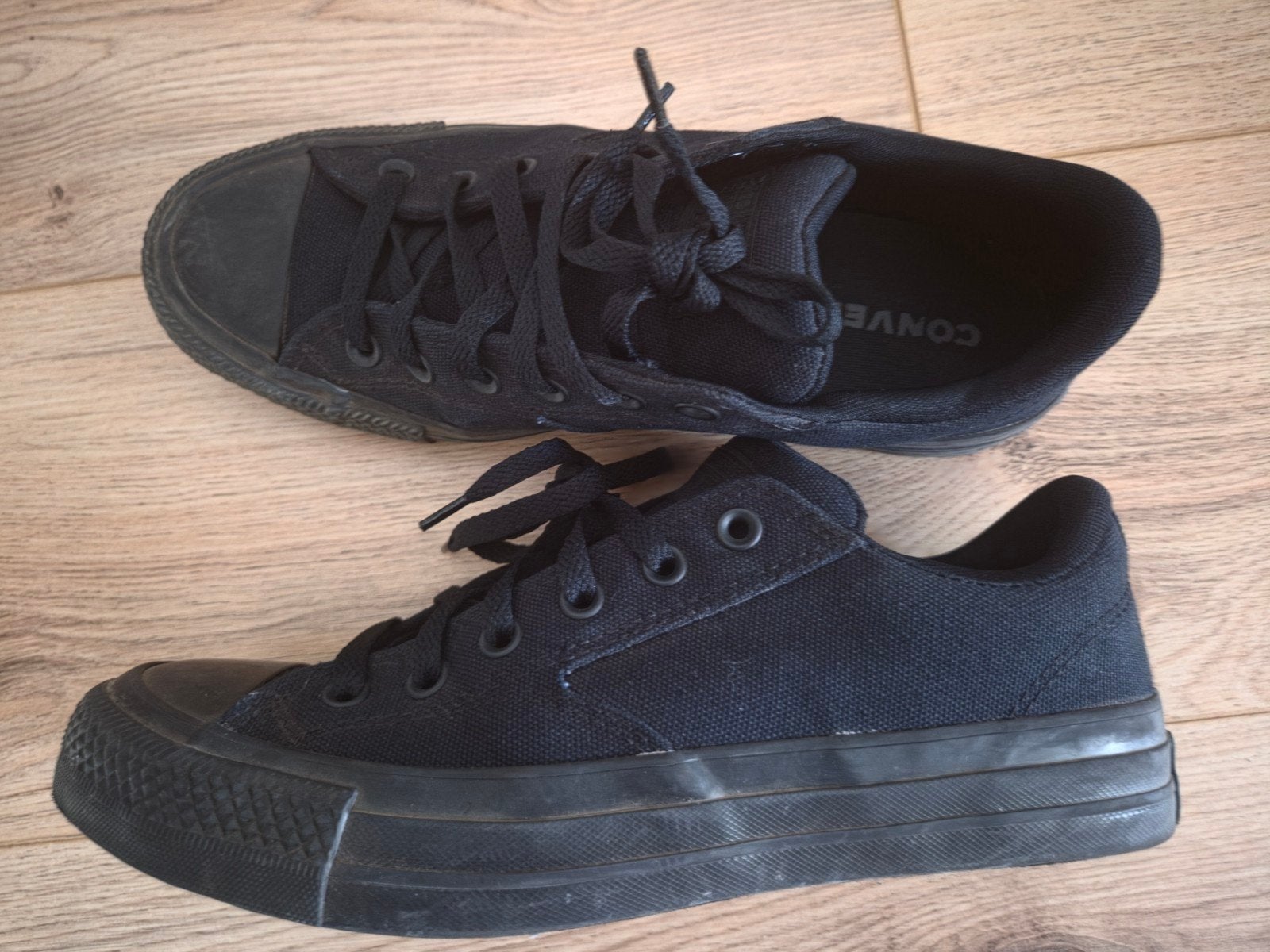Zwarte Converse All Star Sneakers - Maat 42.5, Ophalen of Verzenden, Gedragen, Zwart
